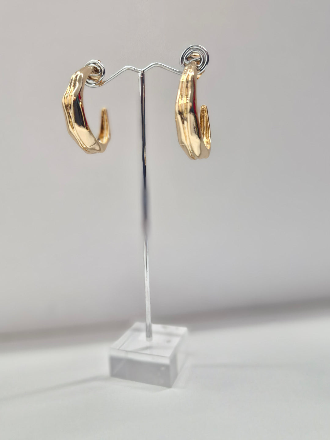 Adorne Zia Statement Metal Hoops AED3743