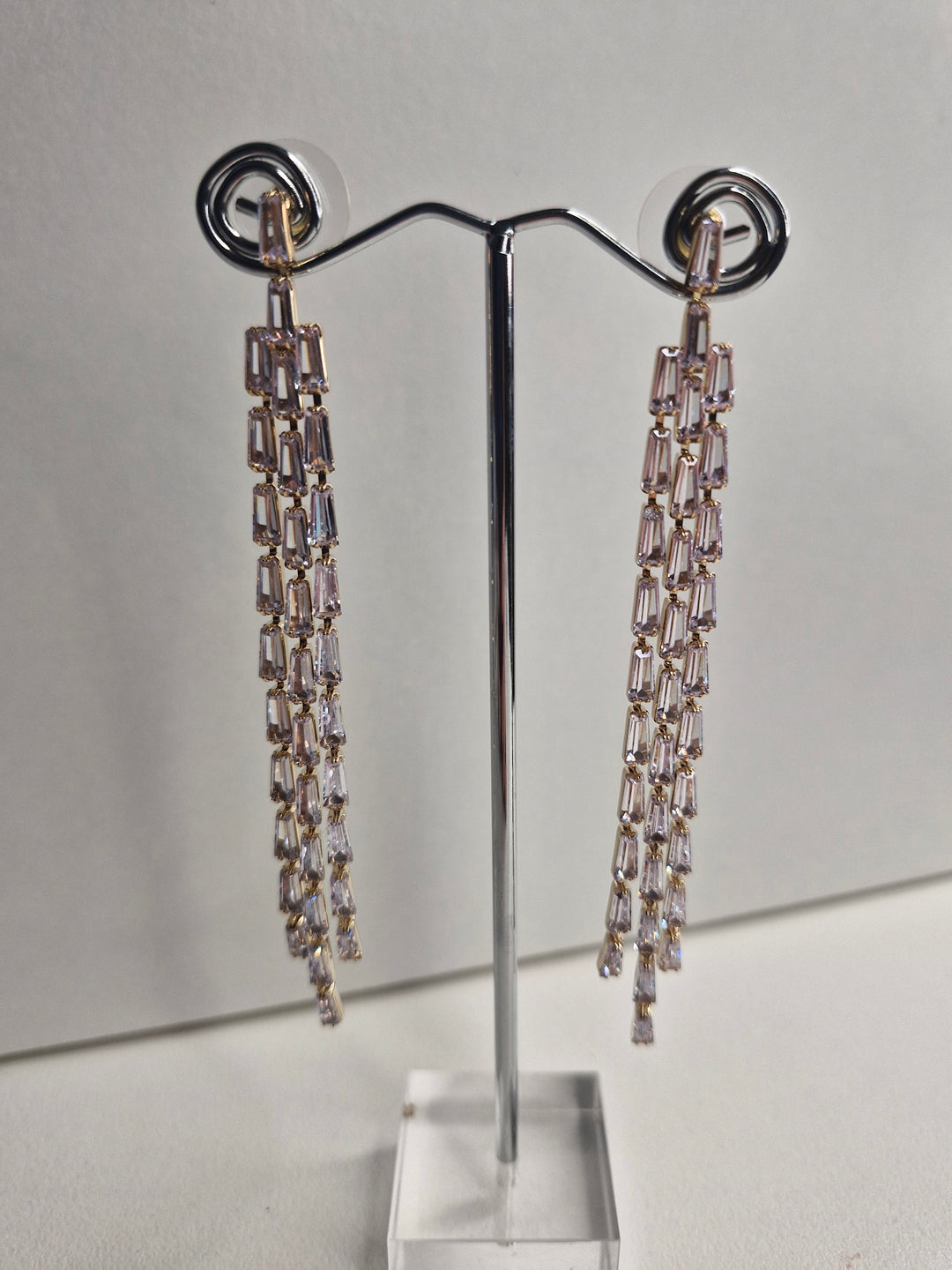 De Cavalier Gold and Diamante earrings 442