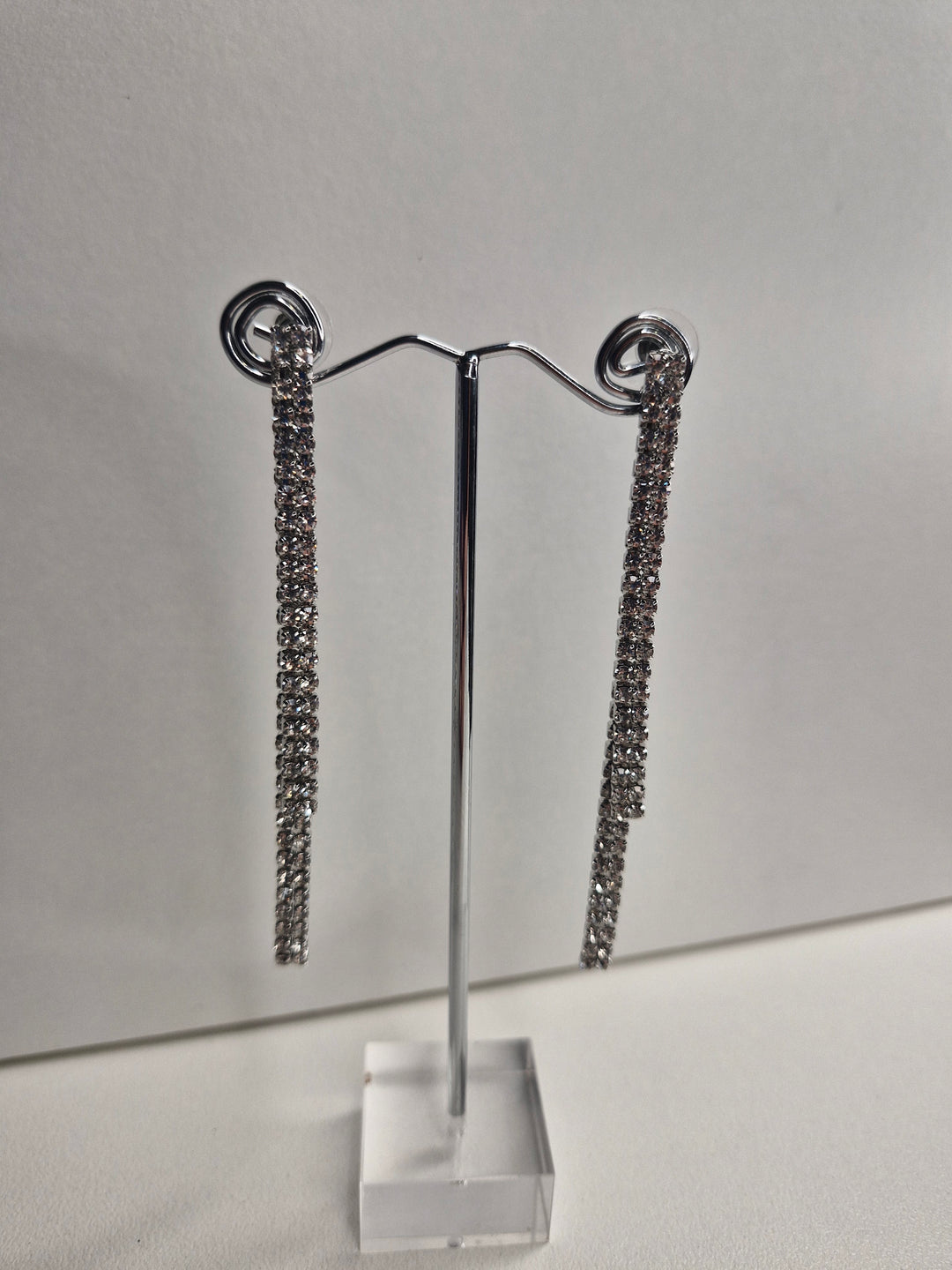 De Cavalier Silver and Diamante earrings 900