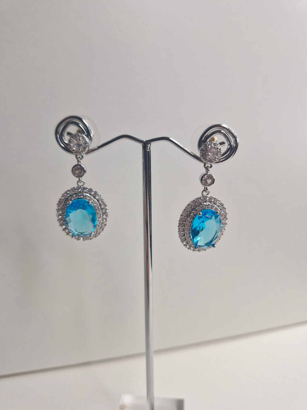 De Cavalier Blue crystal earrings 375
