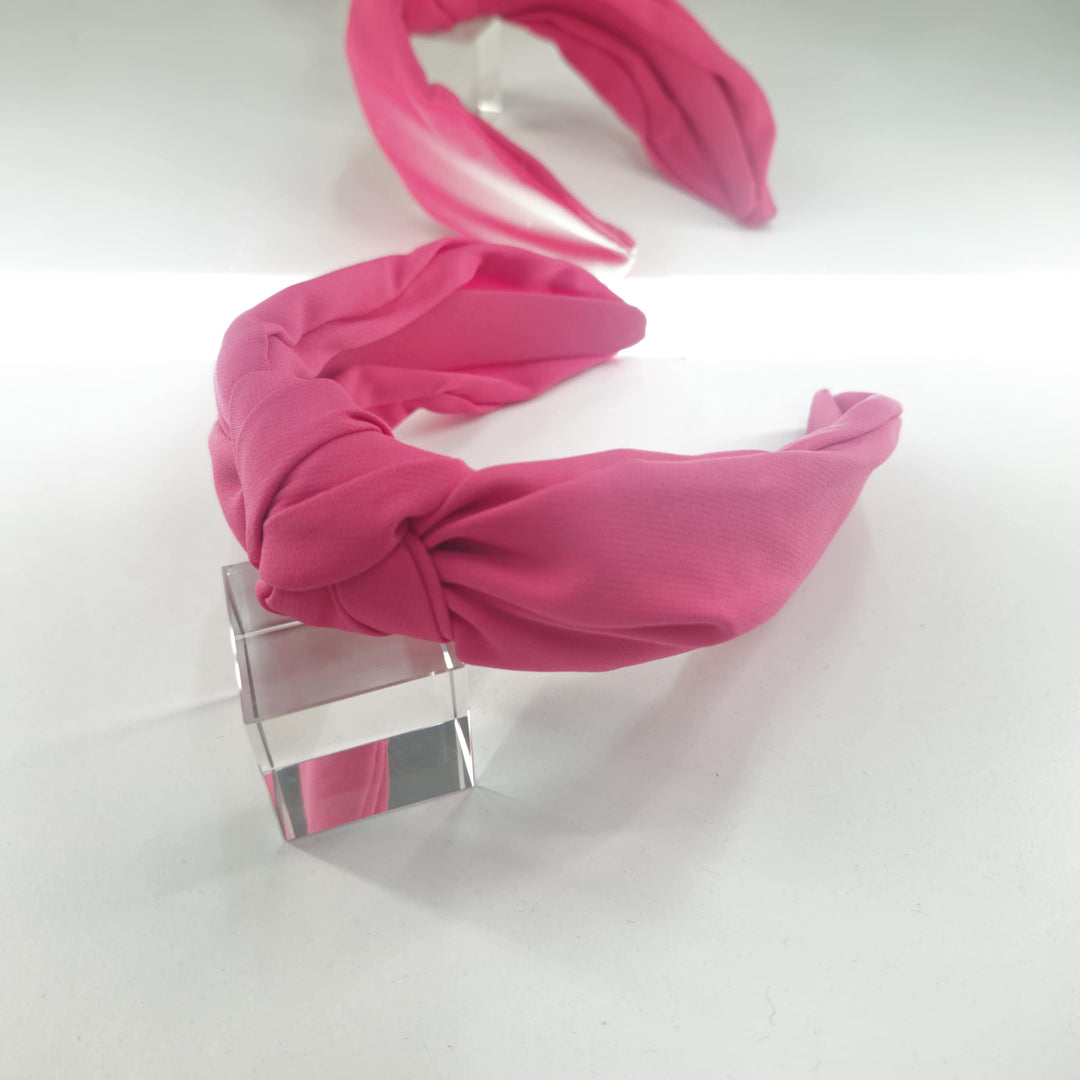 R7 Knotted Headband in Hot Pink 120