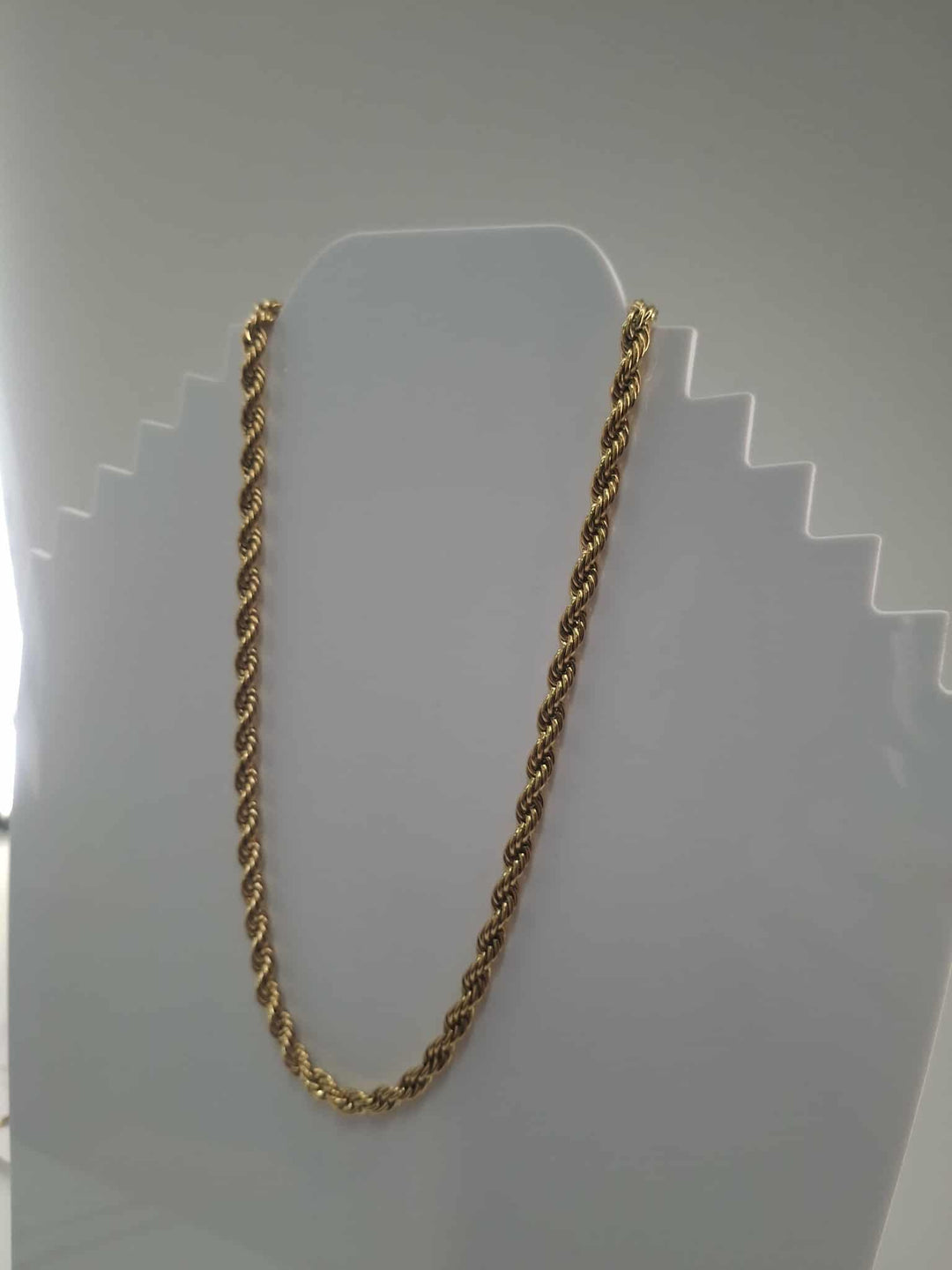 R7 Gold Twist Rope Chain 165