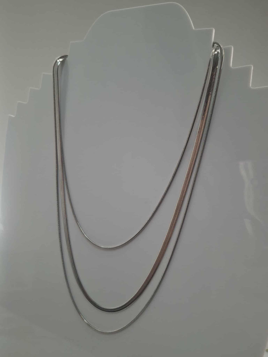 R7 Silver Triple Snake Chain 164