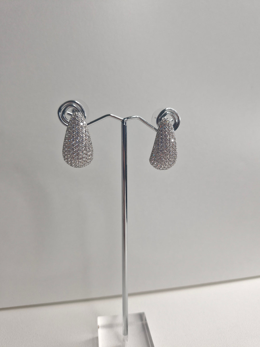 De Cavalier Silver and Diamante earrings 818