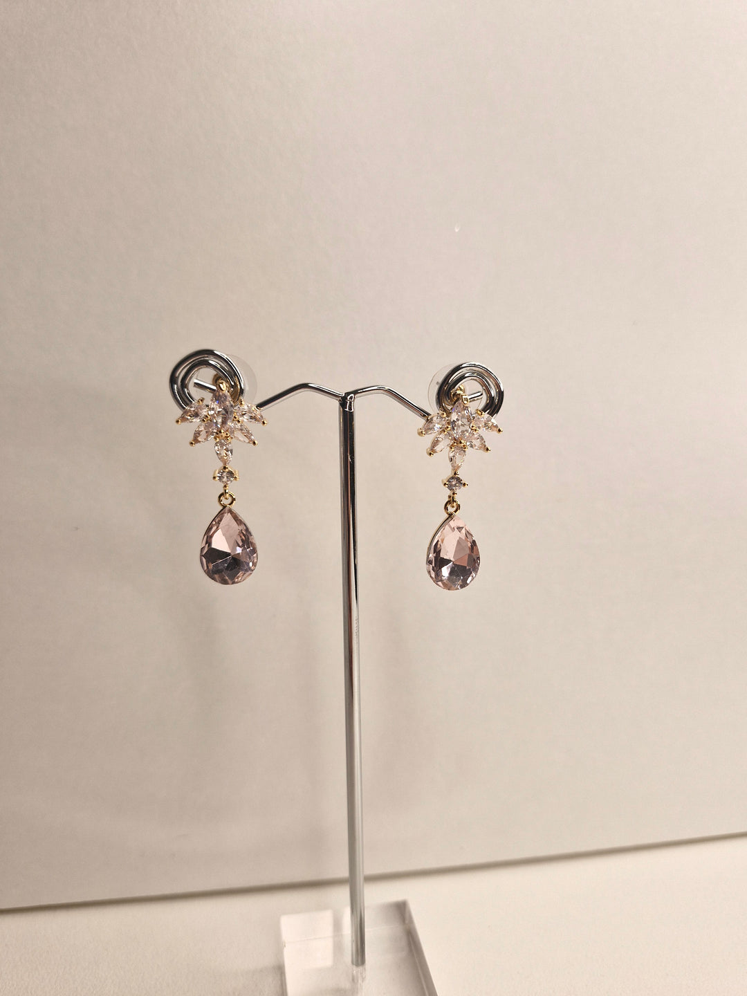 De Cavalier Pink crystal earrings 552