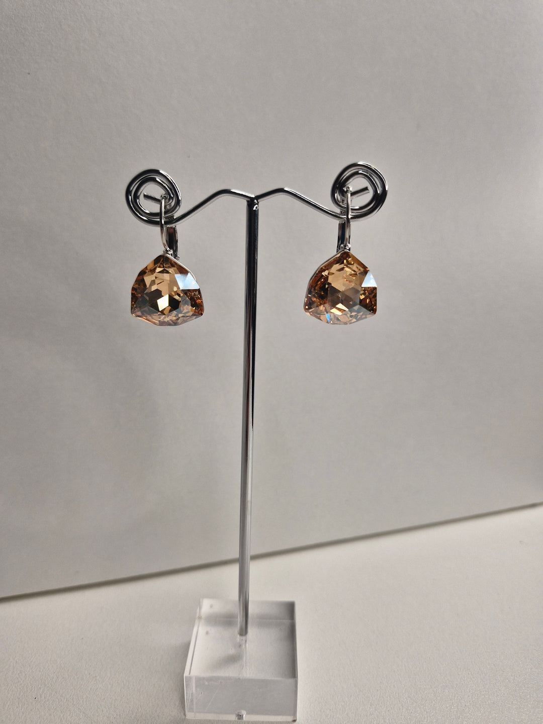 De Cavalier Champagne crystal earrings 58