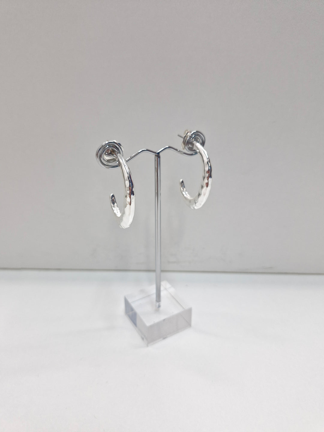 Adorne Max Hammered Metal Hoops AED3741