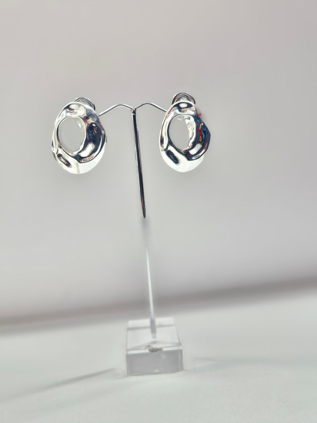 Adorne Organic Metal Cut Out Earrings AED4011