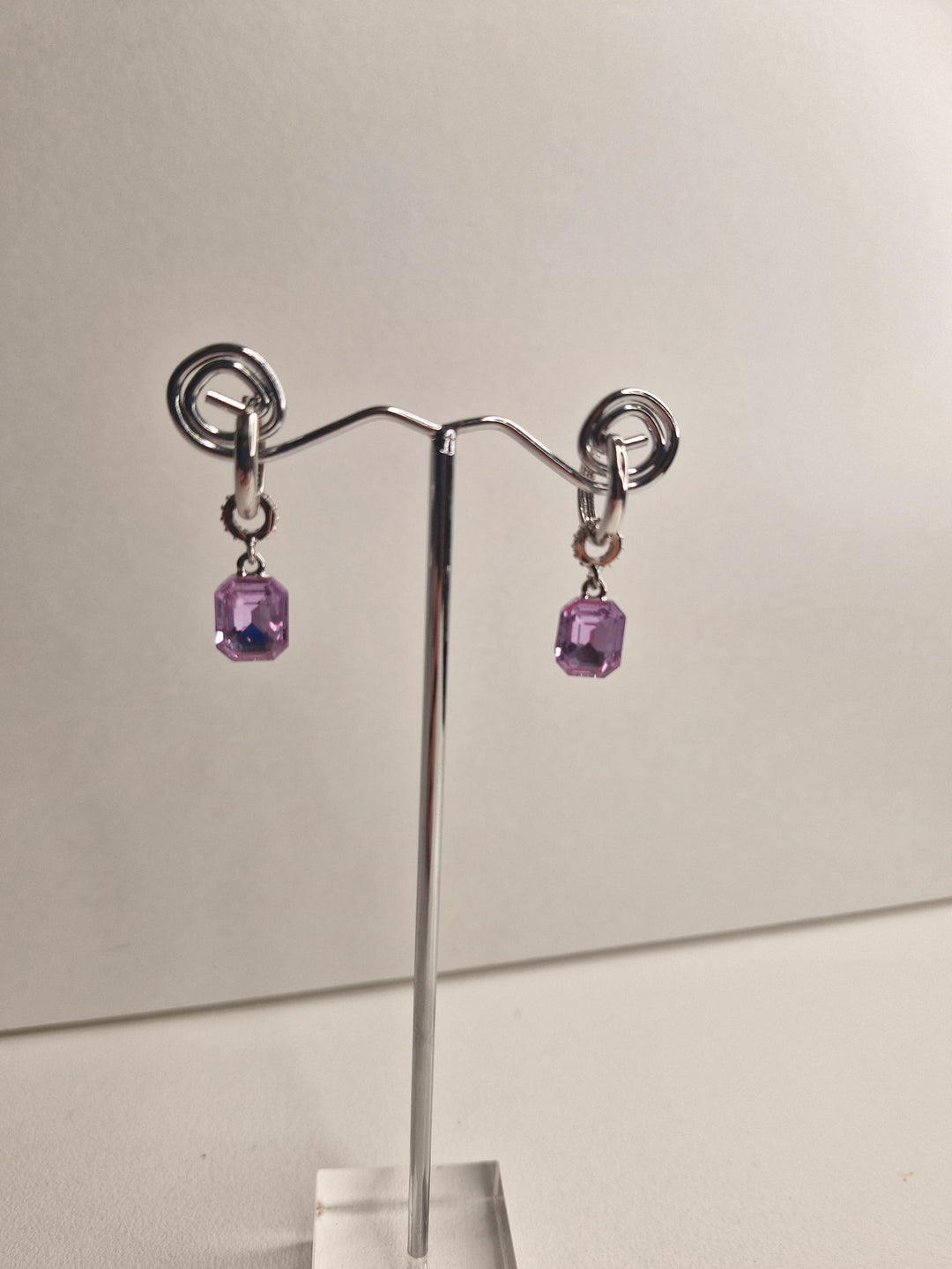 De Cavalier Light Lilac crystal earrings 897