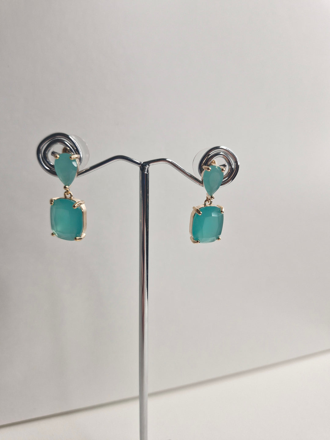 De Cavalier Aqua crystal earrings 756