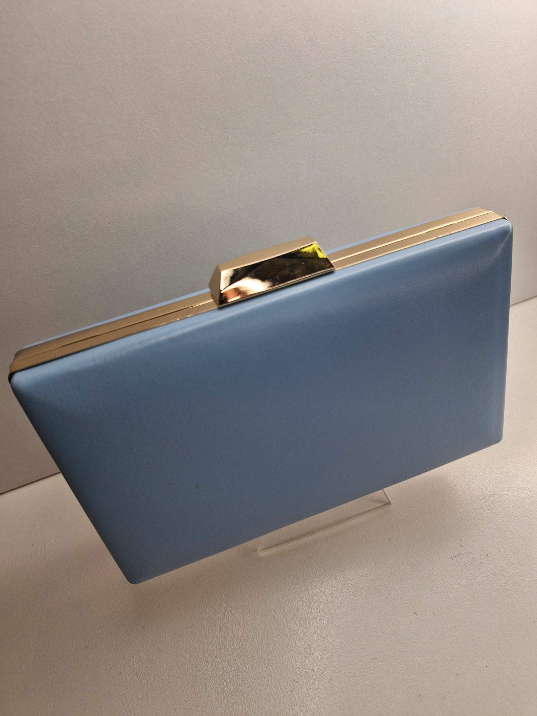 De Cavalier Structured Clutch Blue 004