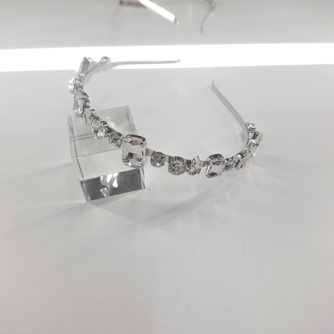 R7 Metal Rhinestones Headband in Silver 129