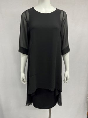 Four Girlz Karen Lace Dress in Navy main image 1