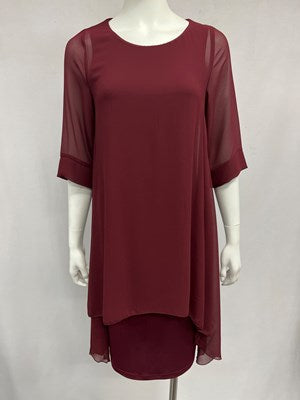 Four Girlz Annabelle Dress in Port