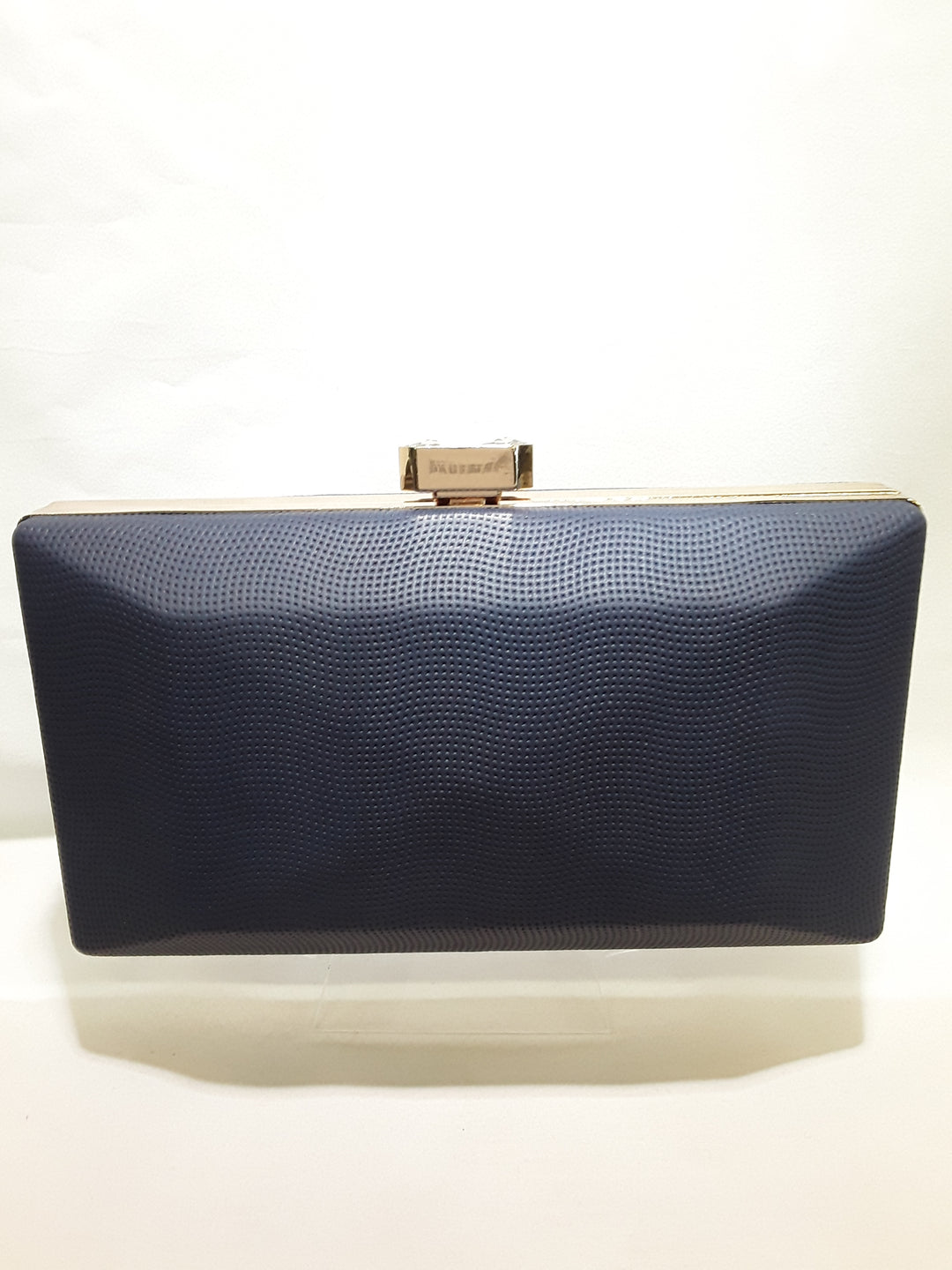 Clutch Navy with gold trim 6801