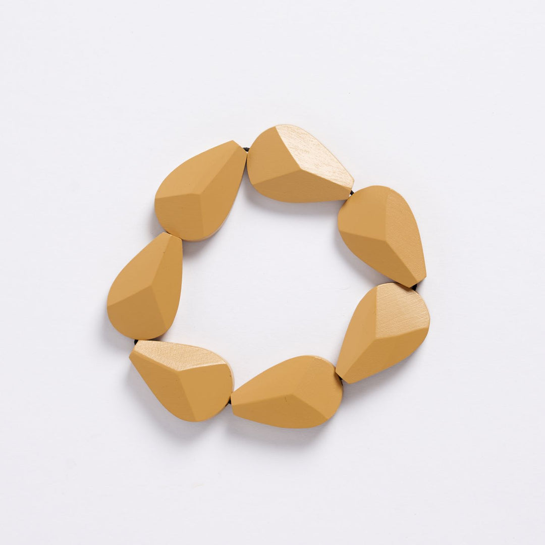 Rare Rabbit Koala Faceted Y Bracelet in Butterscotch