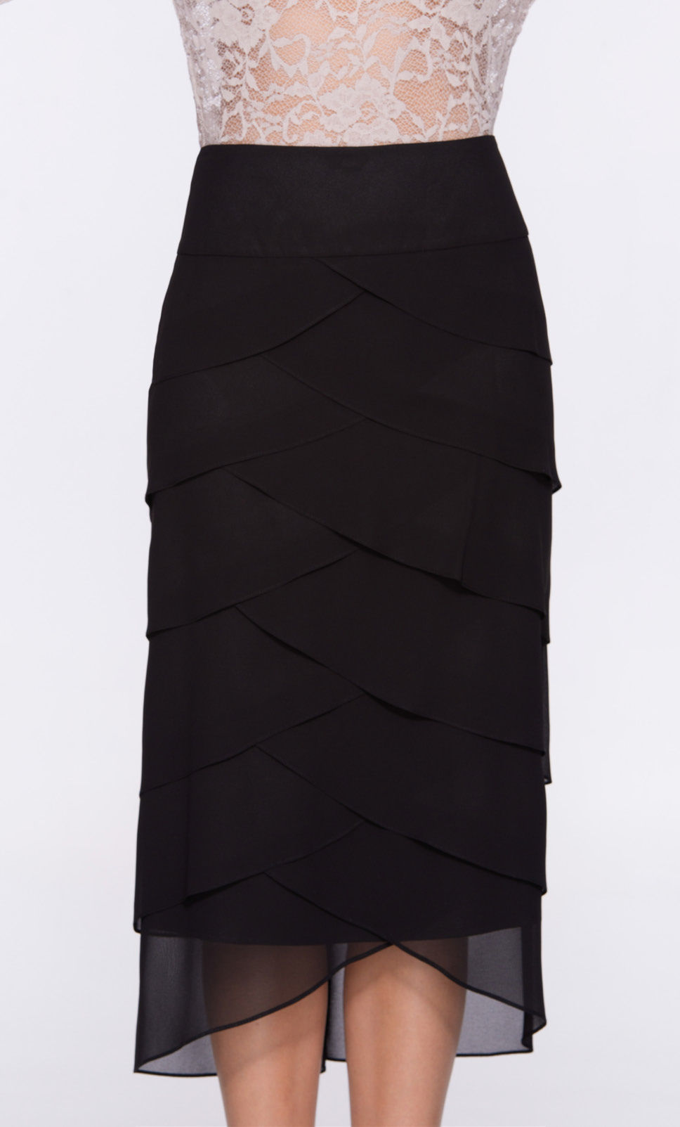 Studio S Layered Chiffon Skirt 519PM