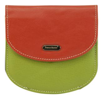 Franco Bonini- Rounded Coin Purse 9301 in Orange Multi