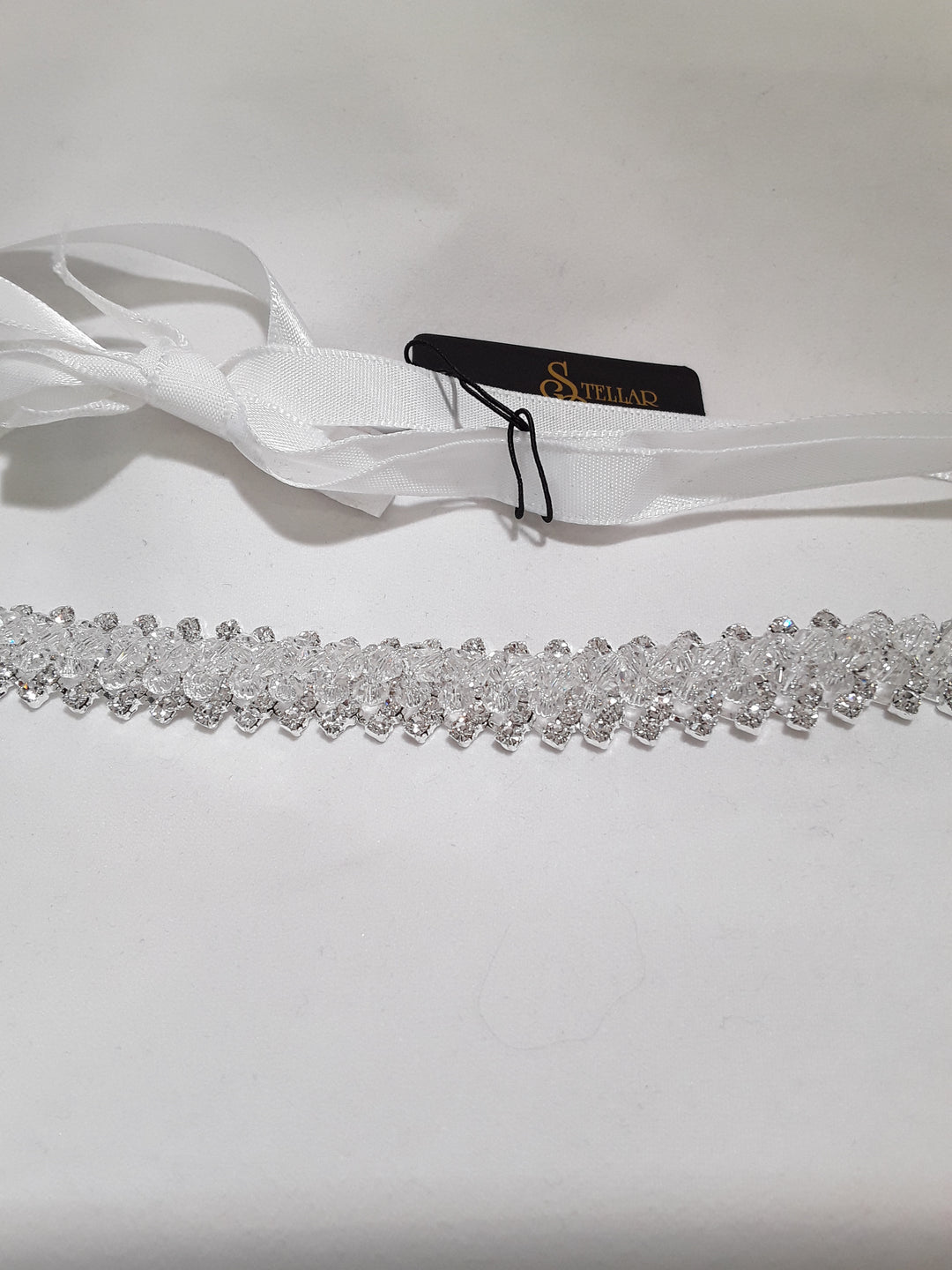 Stellar Rose Rhinestone Hair Bling or Bling Belt, with ribbon  61601
