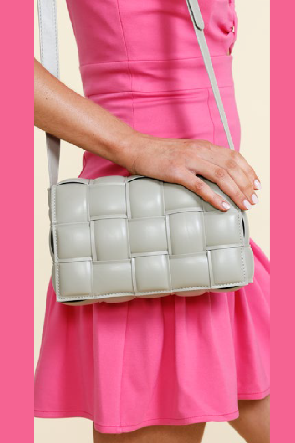 Kayla Pleat Bag in Seafoam