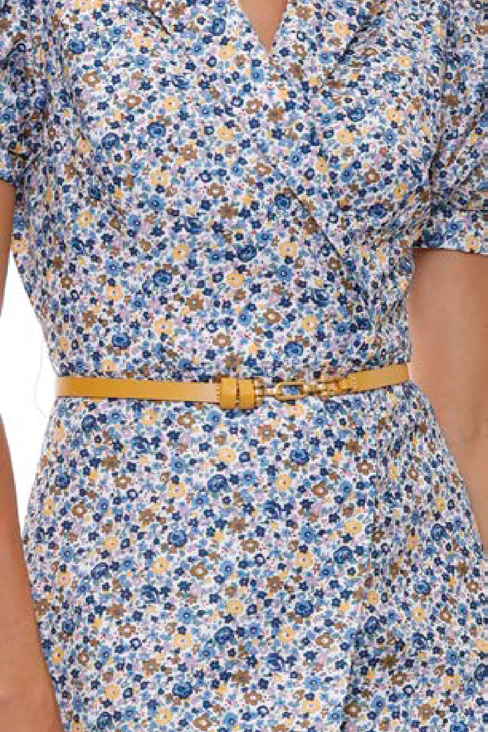 Naomi Clasp Belt in Mustard