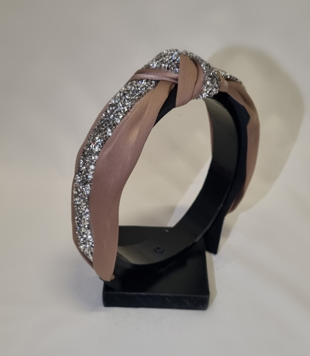 Stellar Rose Bling headband satin latte 71605
