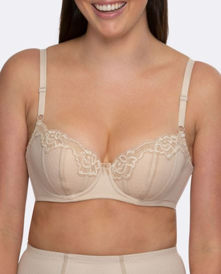 Hush Hush Whisper Padded Balcony Bra in Nude HH021