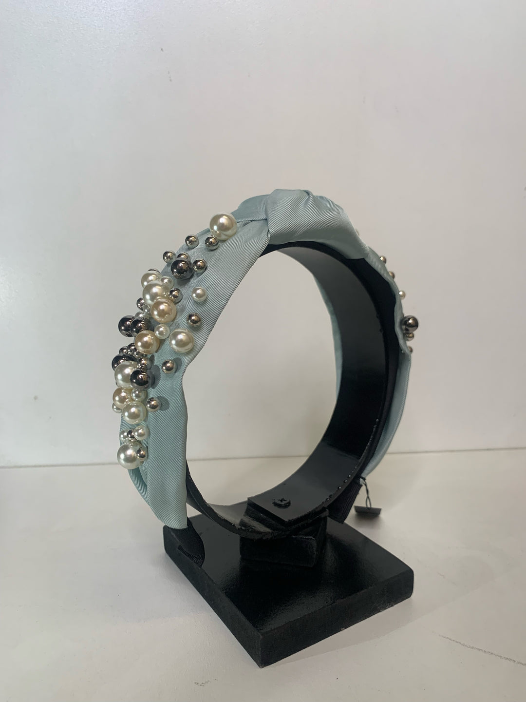 Stellar Rose Pearl bead headband blue 72607