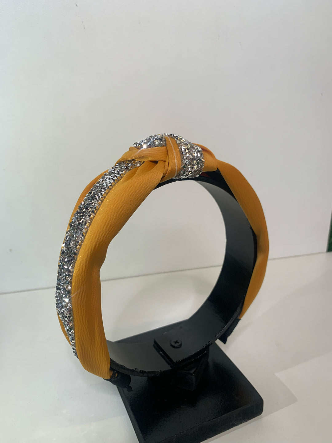 Stellar Rose Bling headband satin mustard 72603
