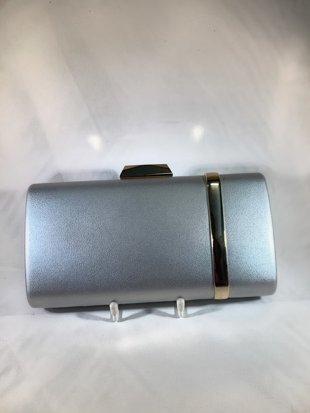 Silver Clutch with Gold Trim 0202