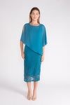 Four Girlz Karen Lace Dress in Teal