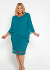 Four Girlz Karen Lace Dress in Teal