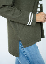 Jolie Saule Knit Star Jumper in Khaki
