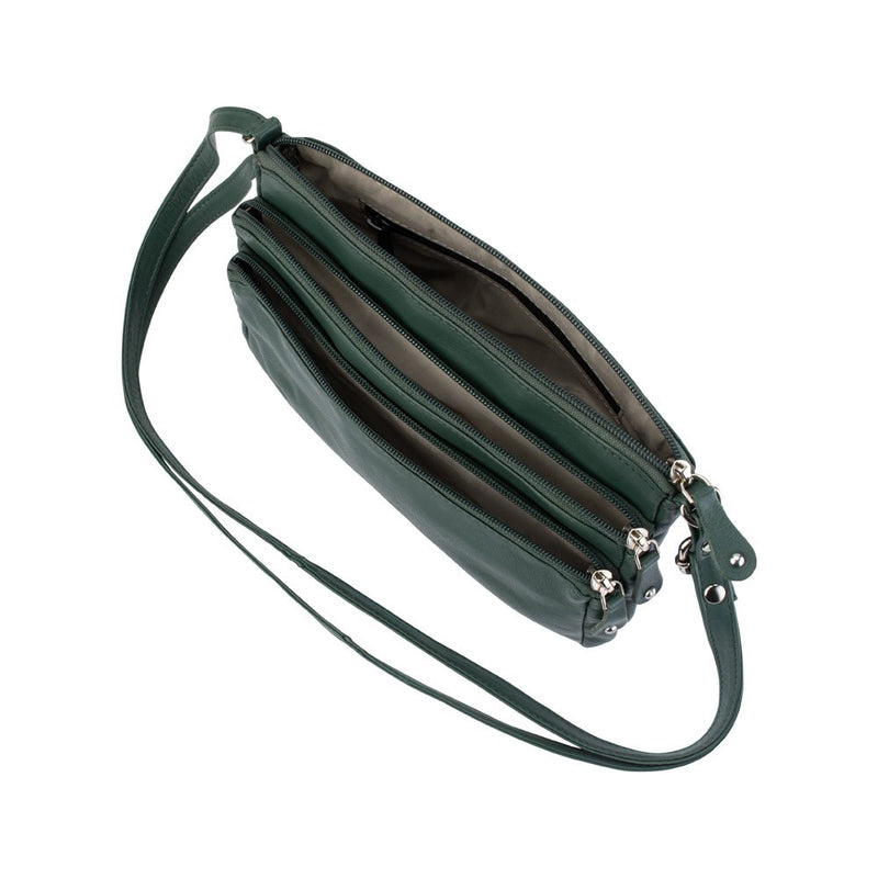 Franco Bonini Crossbody / Sling Bag 12-221 Bottle Green