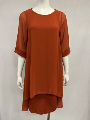 Four Girlz Annabelle Dress in Rust