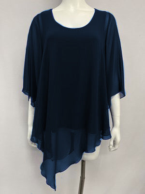 RTM Knit Pant in Navy, pair with Betty Chiffon Top to make a set