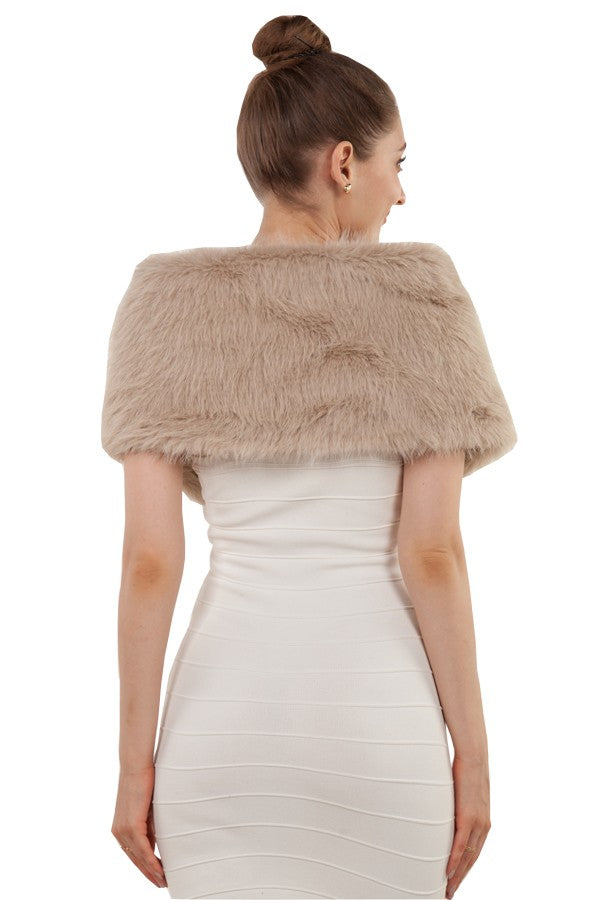 Miss Anne Faux Fur Wrap available in mulitple colours - Lighter weight