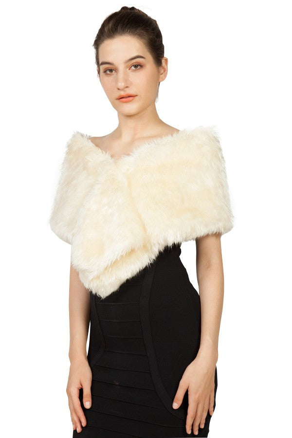 Miss Anne Faux Fur Wrap available in mulitple colours Heavier weight