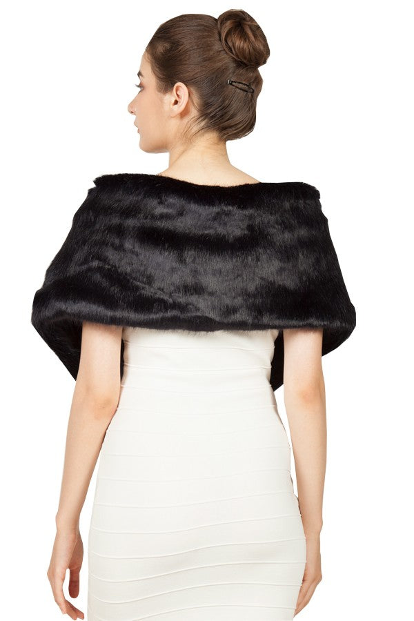 Miss Anne Faux Fur Wrap available in mulitple colours Heavier weight