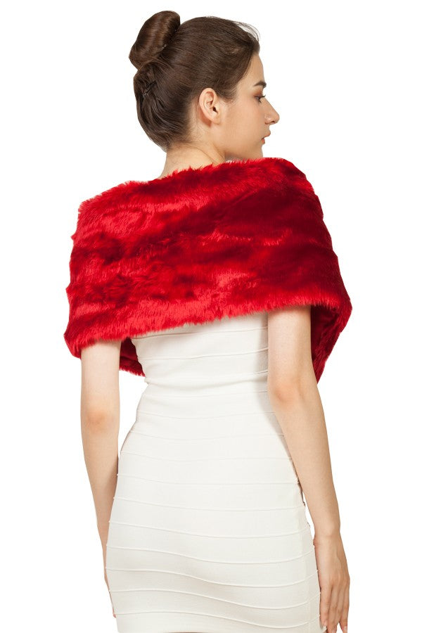 Miss Anne Faux Fur Wrap available in mulitple colours Heavier weight