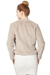 Miss Anne Faux Fur Long Sleeve Bolero in Navy or Black