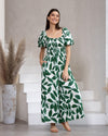 Iris Maxi Green Floral Pantsuit