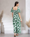 Iris Maxi Green Floral Pantsuit