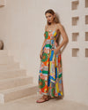 Iris Maxi Mediterranean Party Dress