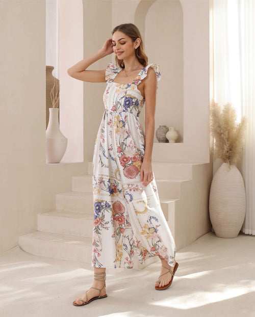 Iris Maxi Vintage Floral Pantsuit