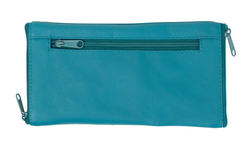 Franco Bonini Double Sided Spectacle Case with Rear Zip 2020 Aqua