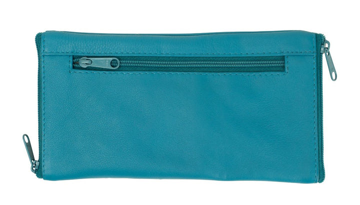 Franco Bonini Double Sided Spectacle Case with Rear Zip 2020 Aqua