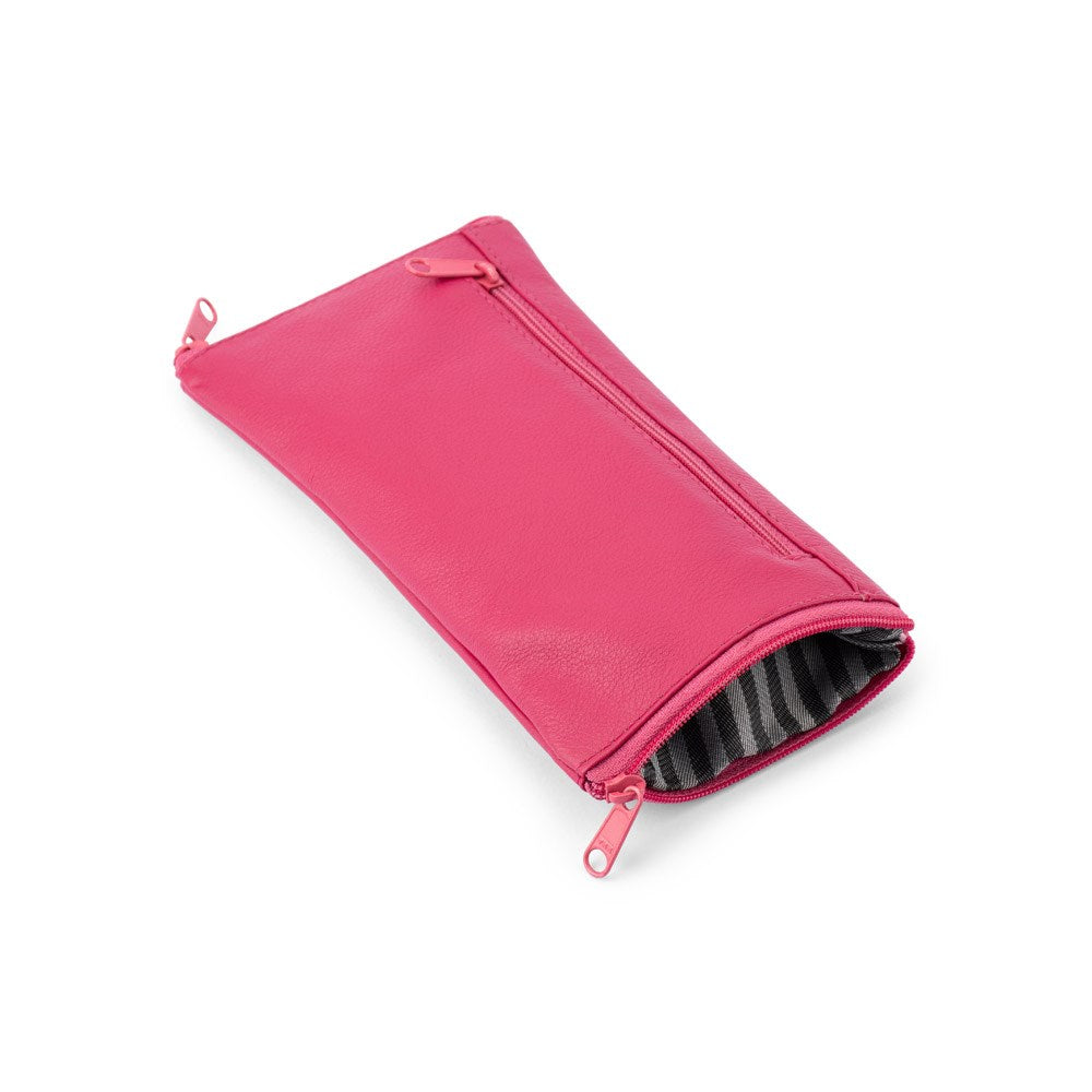 Franco Bonini Double Sided Spectacle Case with Rear Zip 2020 Hot Pink