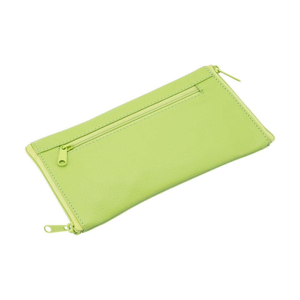 Franco Bonini Double Sided Spectacle Case with Rear Zip 2020 LB Green