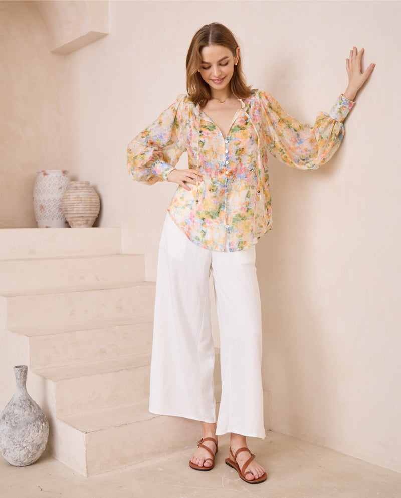 Iris Maxi Floral Blouse